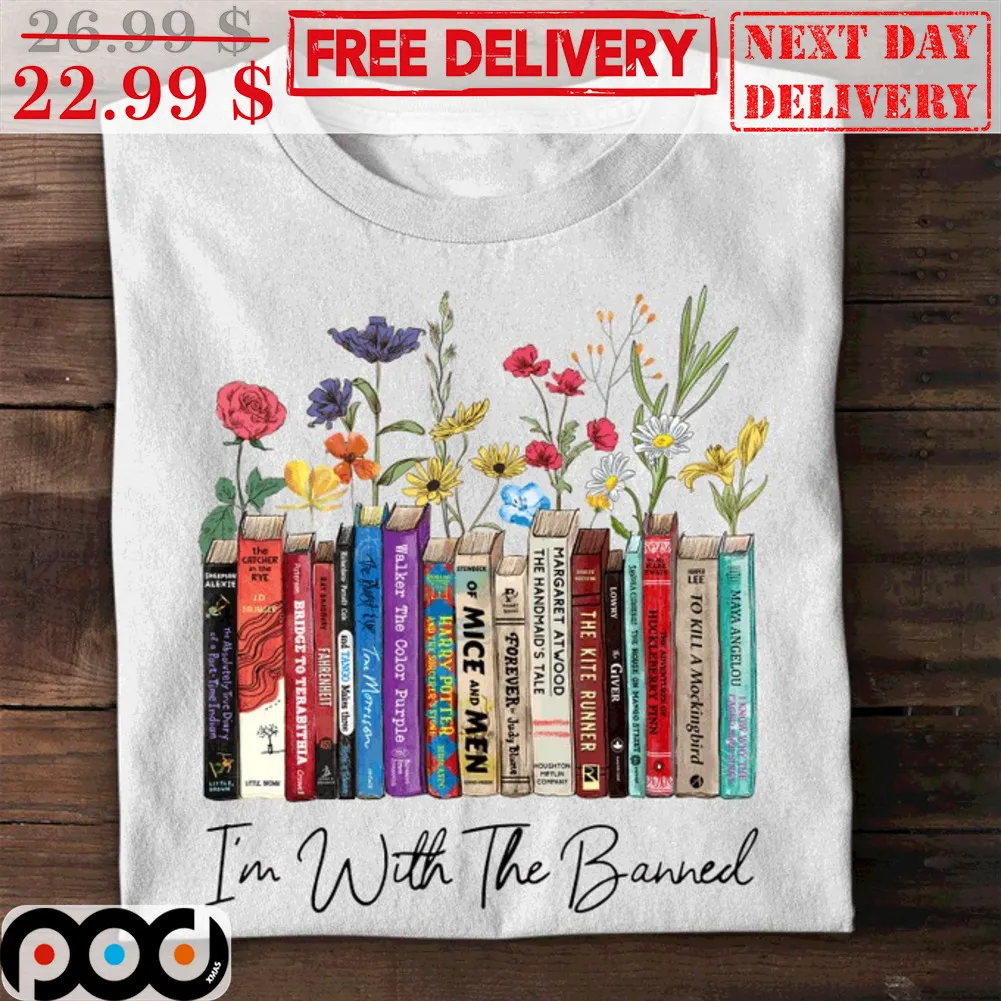 Flower Books I'm With The Banned Shirt