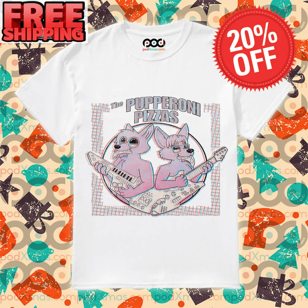 The Puppersoni Pizzas Rock Neon Shirt