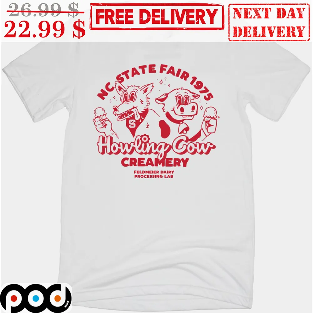 NC State Fair 1975 Howling Cow Creamery Shirt
