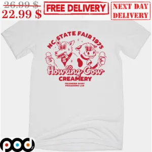 NC State Fair 1975 Howling Cow Creamery Shirt