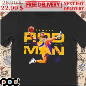 Dennis Rodman Los Angeles Lakers Signature NBA Shirt