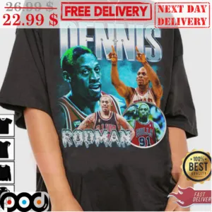 Rodman Rebound Legend NBA Chicago Bulls Vintage Shirt