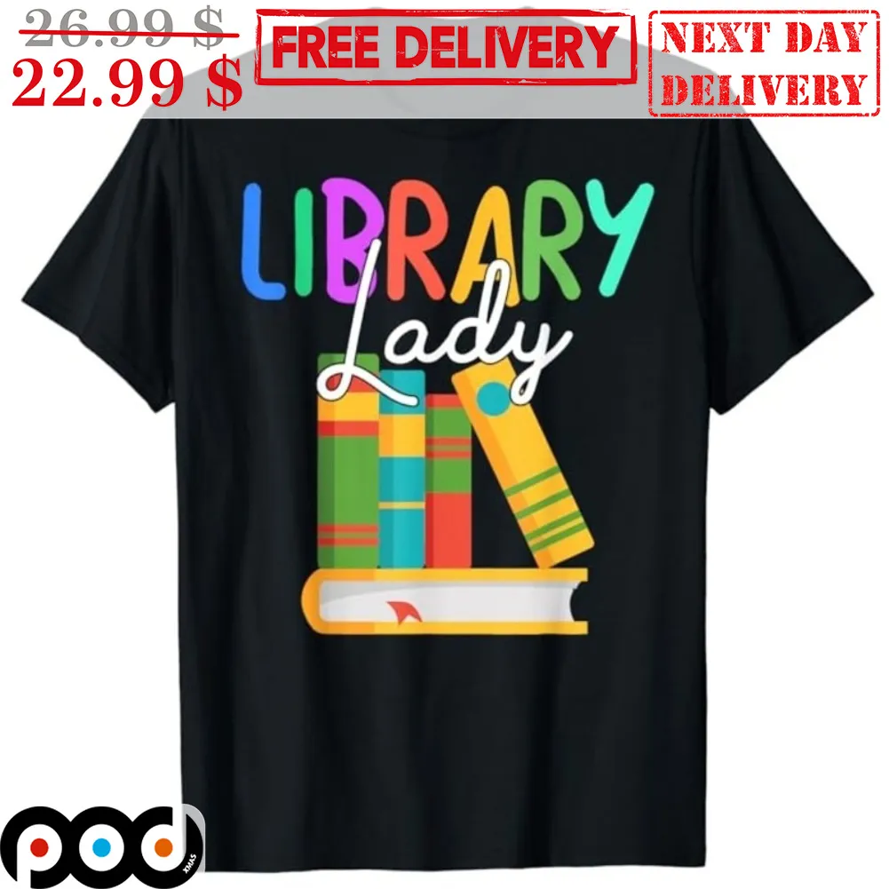 Books Library Lady Shirt