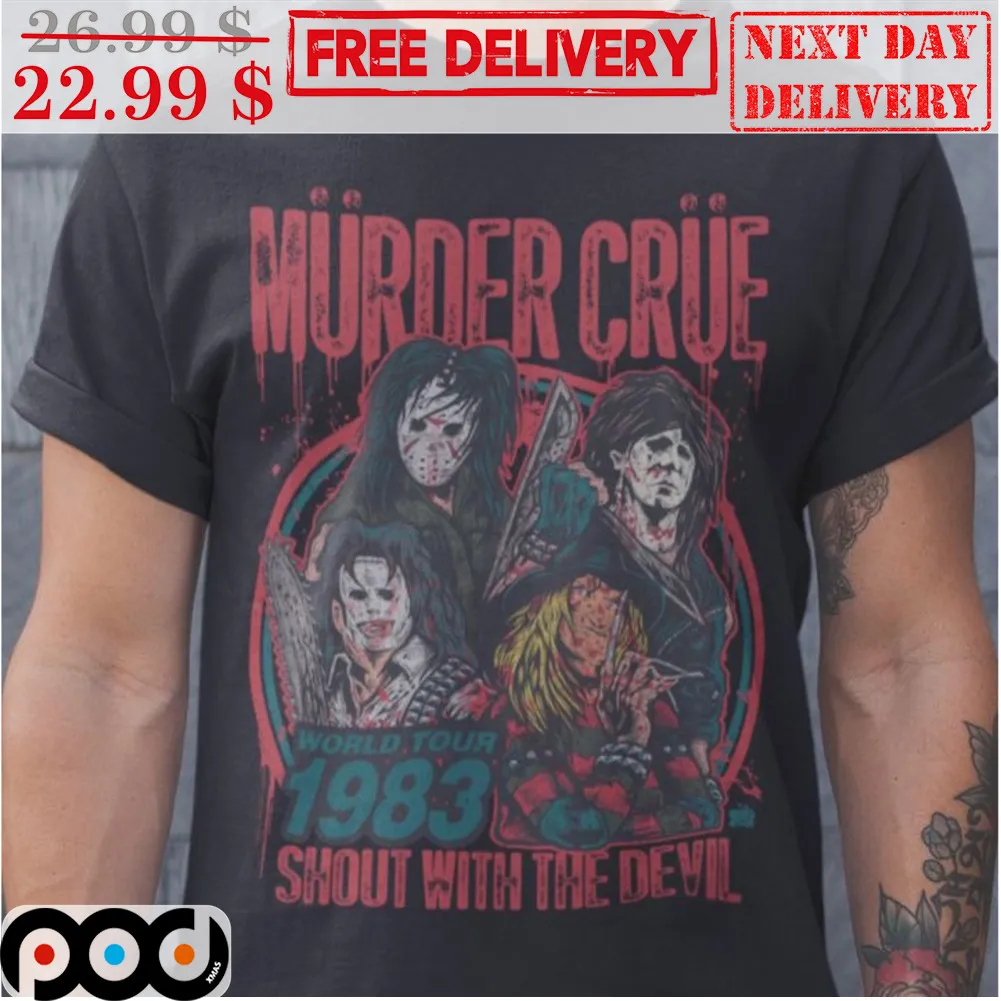 Murder Crue World Tour 1983 Shout With The Devil Vintage Halloween 2023 Shirt