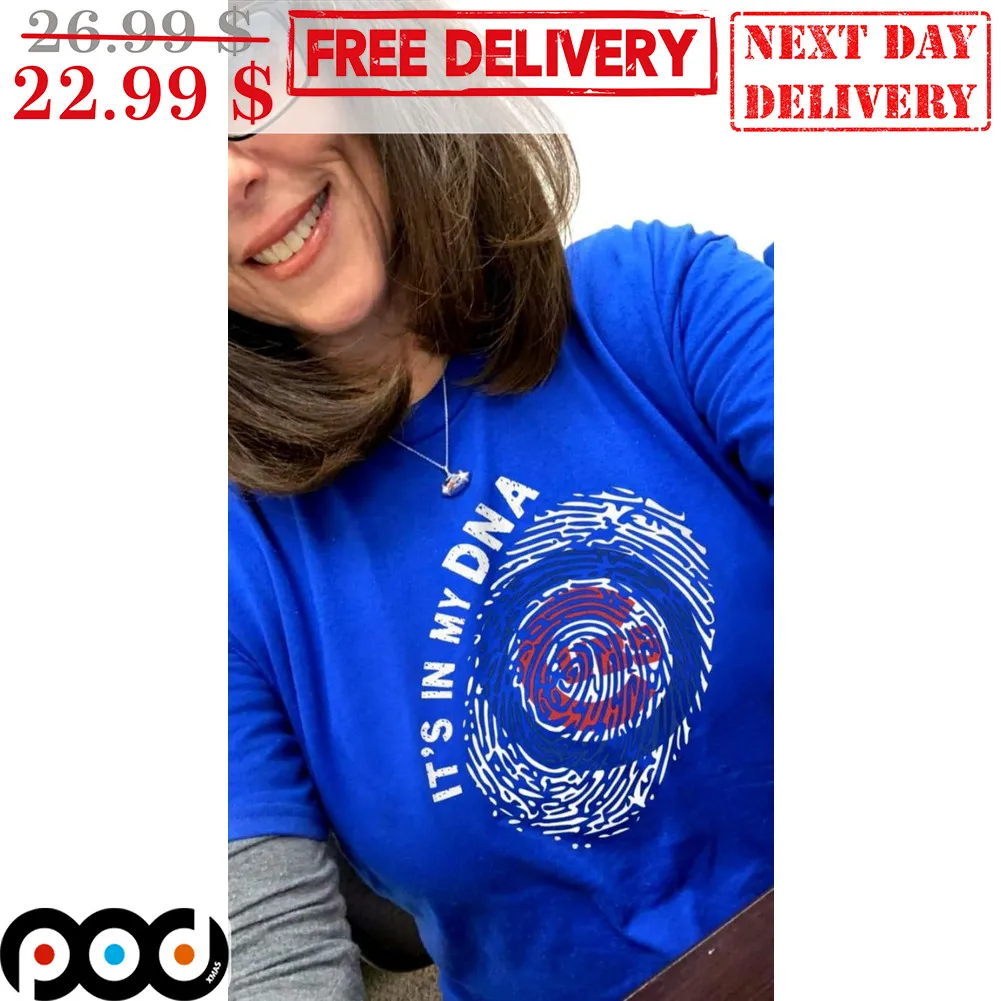 Chicago Cubs It's In My DNA Fingerprint Shirt