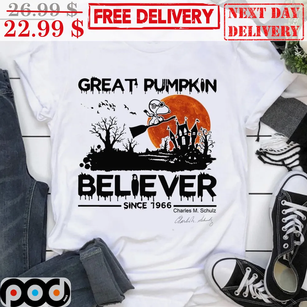 Snoopy Great Pumpkin Believer Since 1966 Halloween 2023 Shirt
