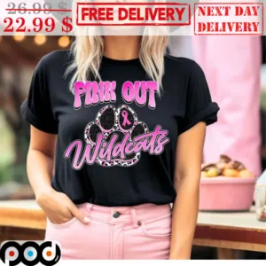 Pink Out Wildcats Paws Awareness Shirt