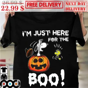 Snoopy I'm Just Here For The Boo Halloween 2023 Shirt