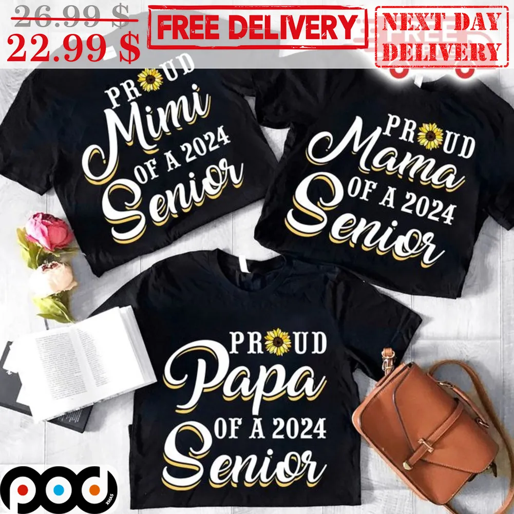Sunflower Proud Mimi Of A 2024 Senior Shirt