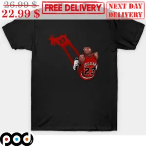Michael Jordan 23 Goat Shadow Chicago Bulls NBA Shirt