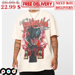 Loiter Mayhem Mob Tour Snake Bat Lightning Vintage Shirt