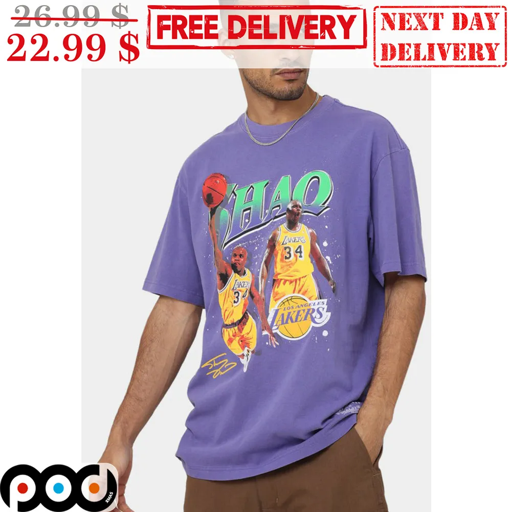 Shaq Los Angeles Lakers Signature NBA Vintage Shirt