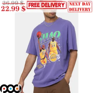 Shaq Los Angeles Lakers Signature NBA Vintage Shirt