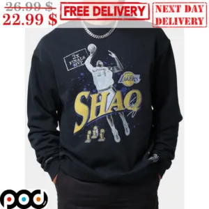 Shaq Shaquille O'Neal 3x Finals MVP Los Angeles Lakers Signature NBA Shirt