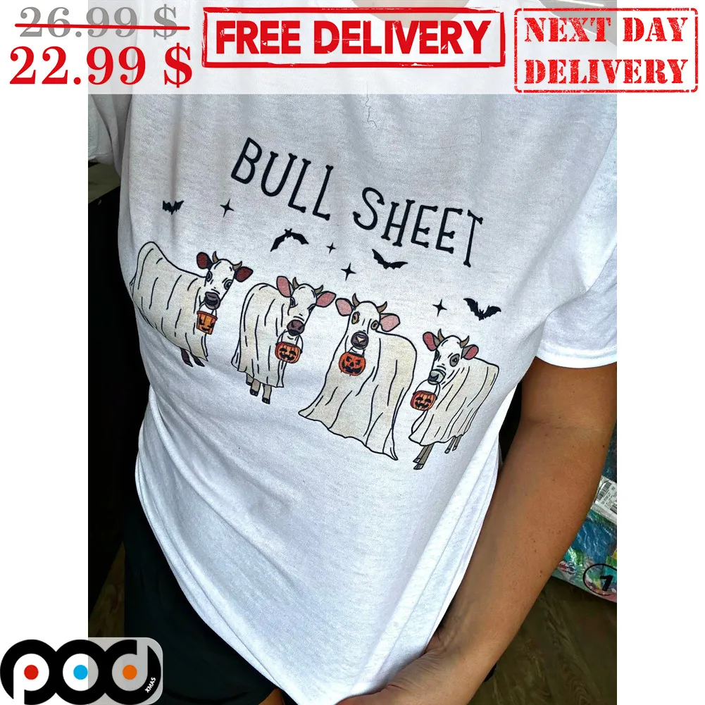 Cow Bull Sheet Ghost Halloween 2023 Shirt