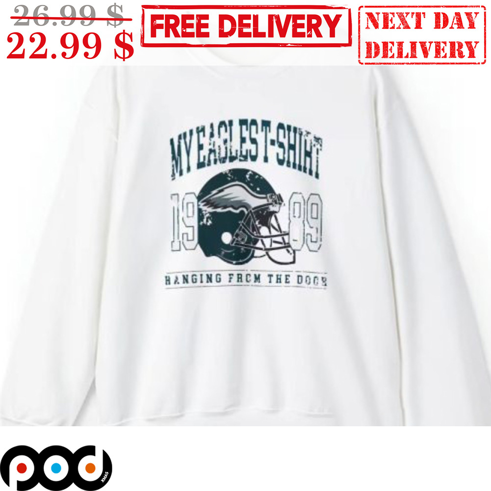 My Eagles T-shirt 1989 Hanging From The Door NFL Vintage Shirt My Eagles T-shirt 1989 Hanging From The Door NFL Vintage Shirt