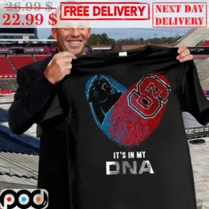 Carolina Panthers NC State Wolfpack Heart It's In My DNA Shirt