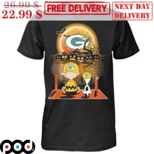 Peanuts Snoopy Green Bay Packers NFL Halloween 2023 Shirt