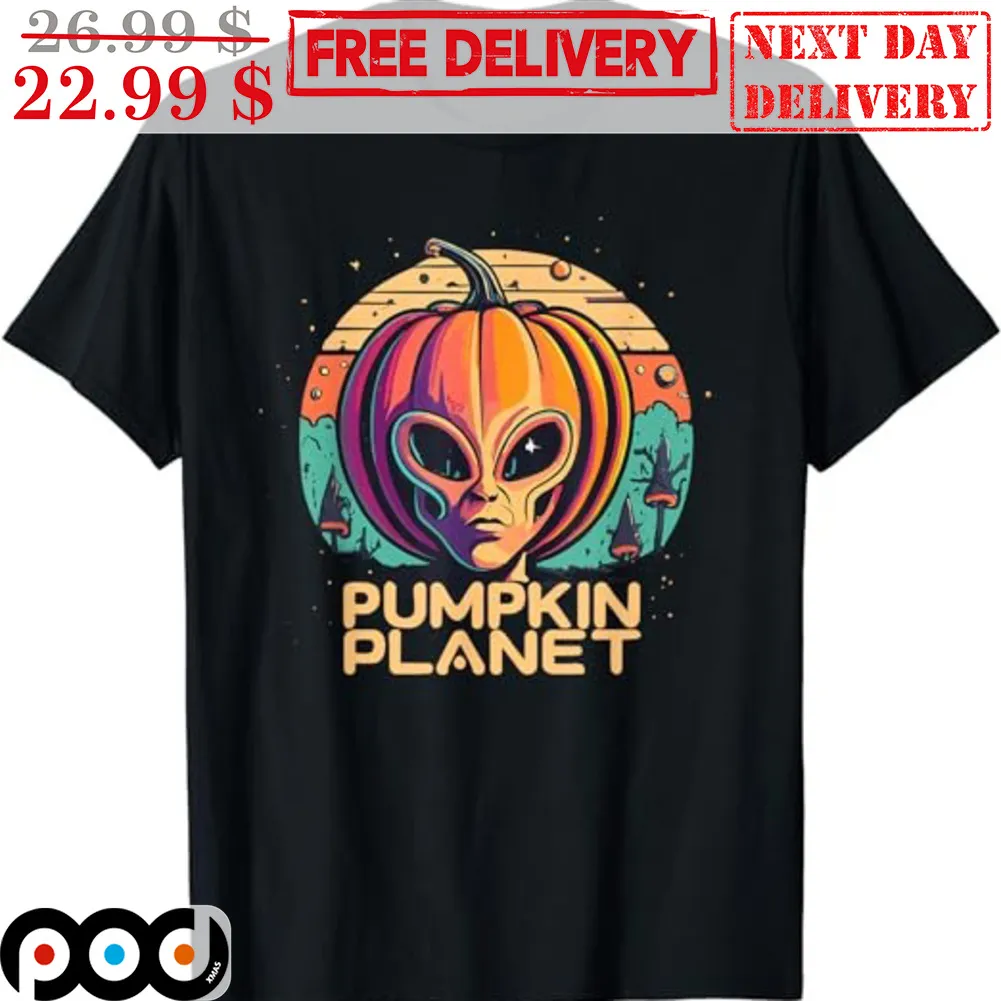 Pumpkin Planet Alien Pumpkin Halloween 2023 Shirt