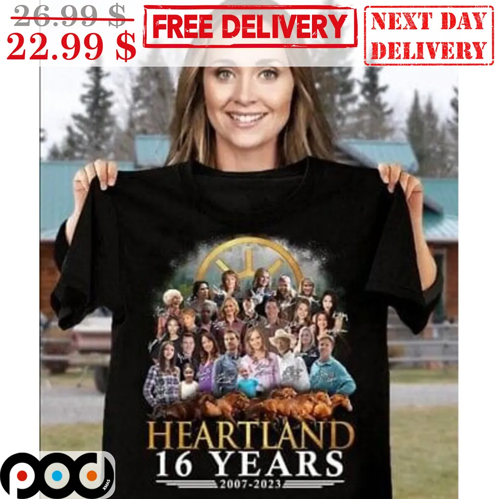 Heartland 16 Years 2007-2023 Thank You For Your Memories Shirt