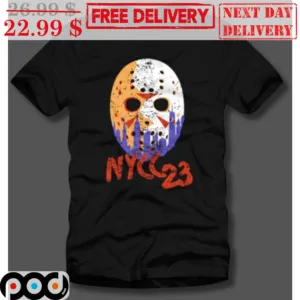 Jason Voorhees Mask NYCC 23 Halloween 2023 Shirt