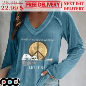 Moon Whisper Words Of Wisdom Let It Be Hippie Shirt