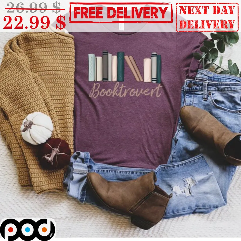 Books Booktrovert Vintage Shirt