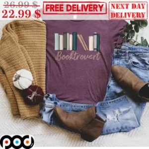 Books Booktrovert Vintage Shirt