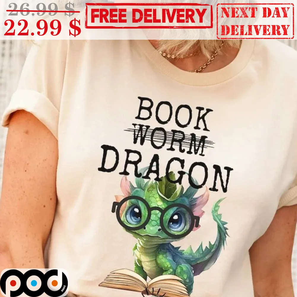 Book Worm Dragon Shirt