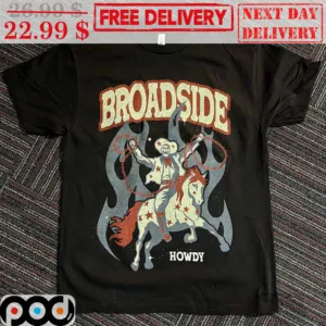 Cowboy Broadside Howdy Skeleton Vintage Shirt