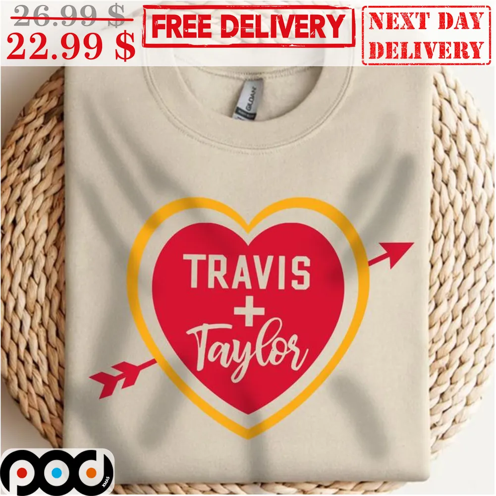 Love Travis Taylor Heart NFL Shirt