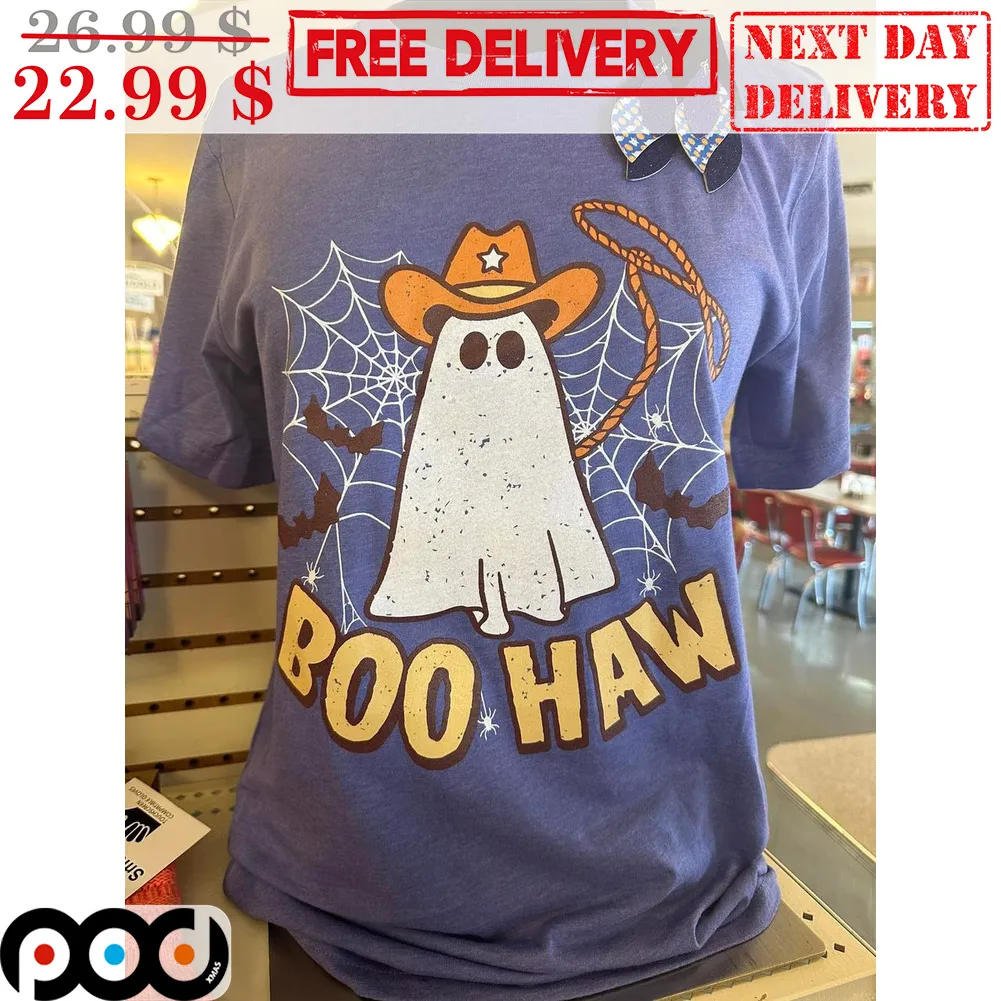 Cowboys Ghost Boo Haw Halloween 2023 Vintage Shirt