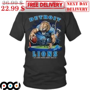 Detroit Lions Lions Pride Since 1924 NFL Shirt