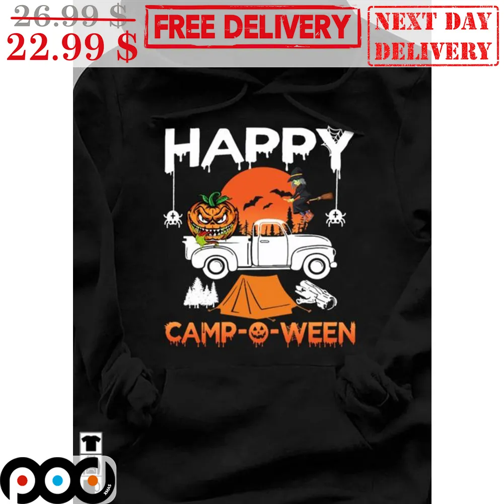 Truck Pumpkin Happy Camp-O-Ween 2023 Camping Shirt