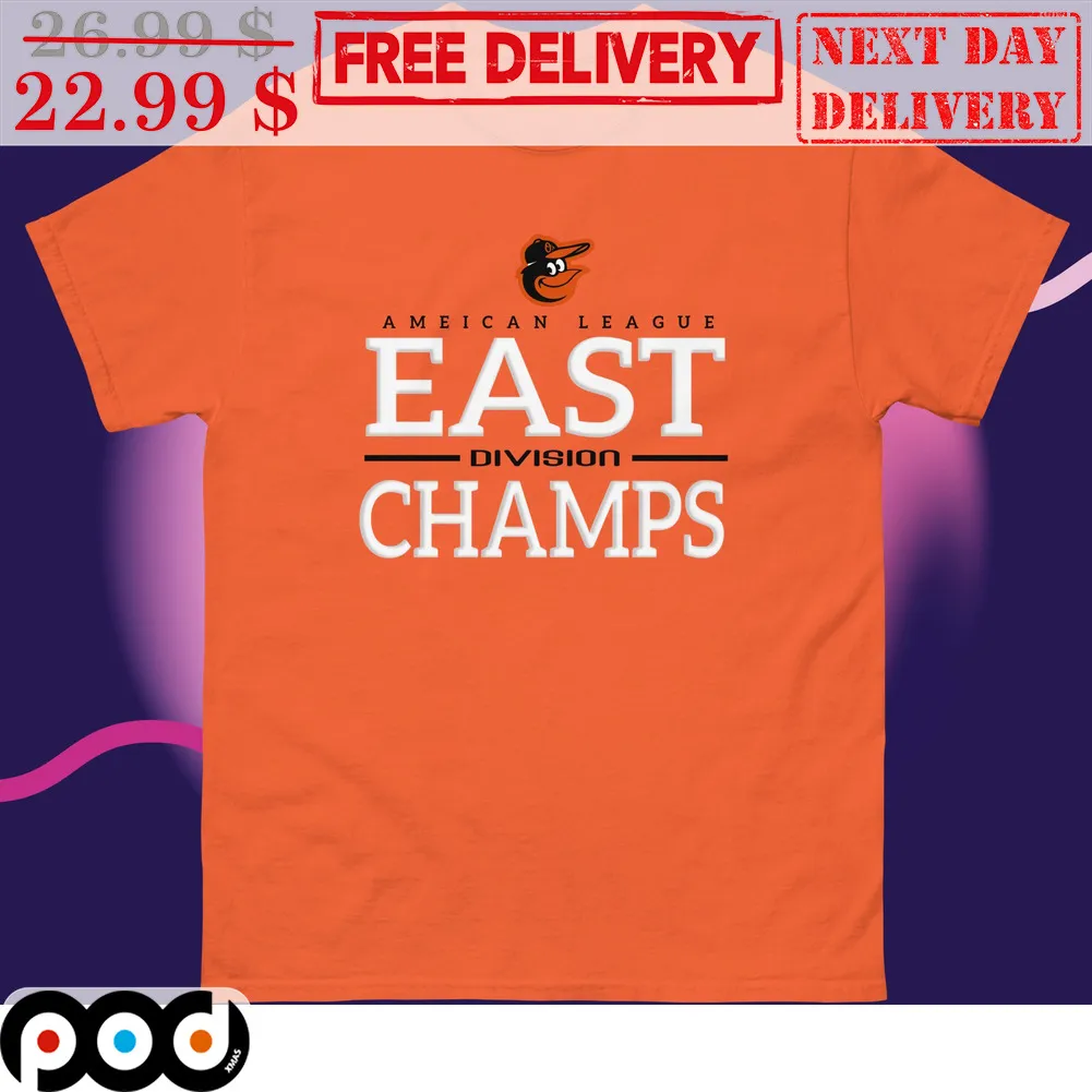 Baltimore Orioles Logo American League East Division Champs MLB Shirt