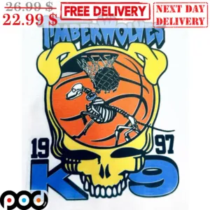 Minnesota Timberwolves 1997 K9 Grateful Dead NBA Shirt