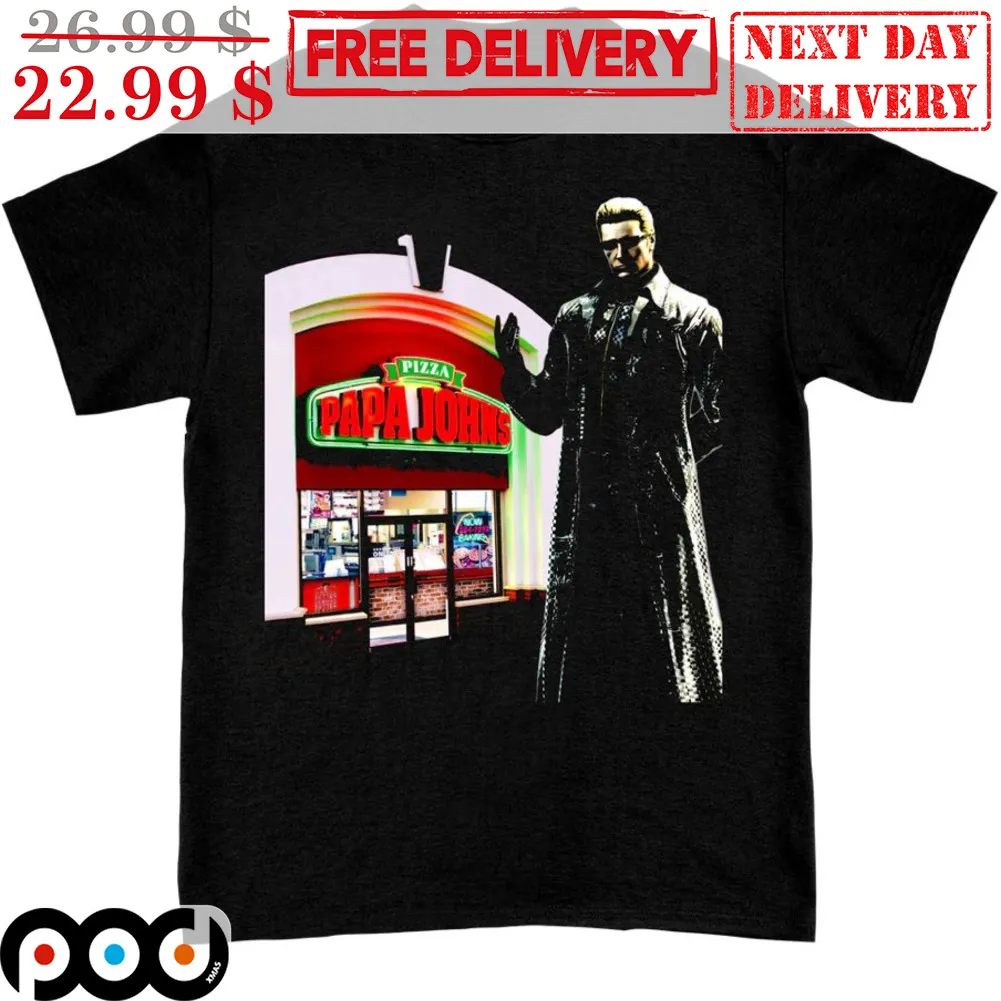 Albert Wesker Pizza Papa Johns Shirt