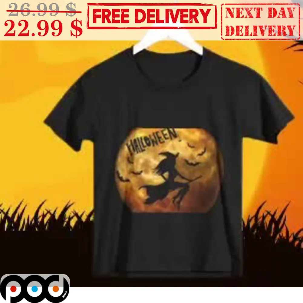 Witch Moon Night Halloween 2023 Shirt