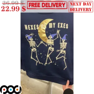 Hexes On My Exes Skeleton Dance Halloween 2023 Shirt