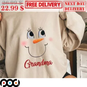 Custom Snow Face Grandma Cute Shirt