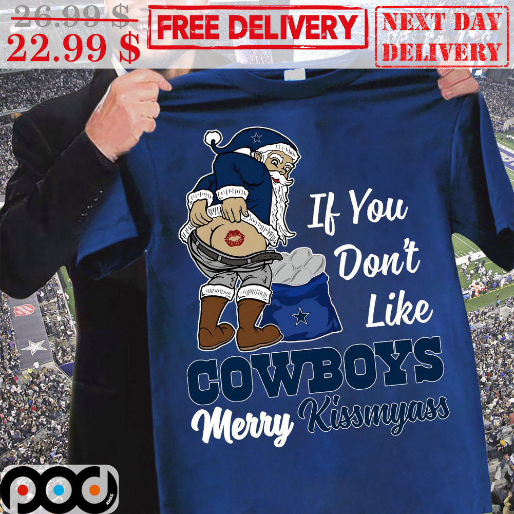 Dallas Cowboys santa hat Merry Christmas shirt, hoodie, sweater