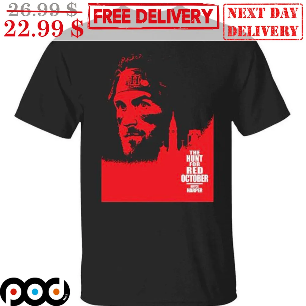 Bryce Harper The Hunt For Red October Philadelphia Phillies MLB Shirt