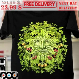 Greenman Old Man Hippie Natural Shirt