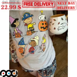 Peanuts Gang Trick Or Treat Halloween 2023 Characters Shirt