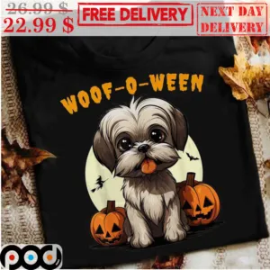 Shih Tzu Woof-O-Ween Pumpkin Halloween 2023 Shirt