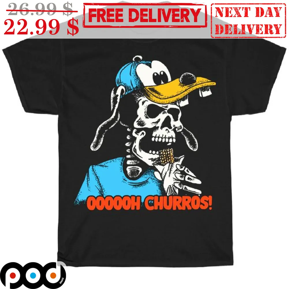 Skeleton Oooooh Churros Goofy Disney Shirt