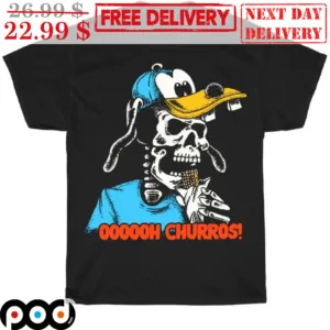 Skeleton Oooooh Churros Goofy Disney Shirt