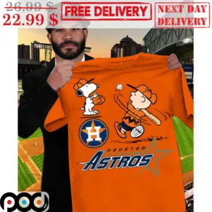 Snoopy Houston Astros Logo MLB Peanuts Shirt