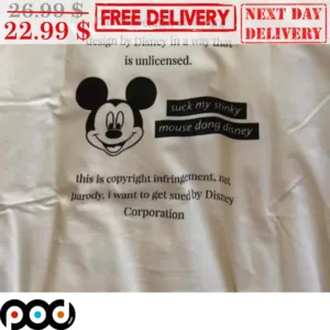 Mickey Mouse Suck My Stinky Mouse Dong Disney Shirt