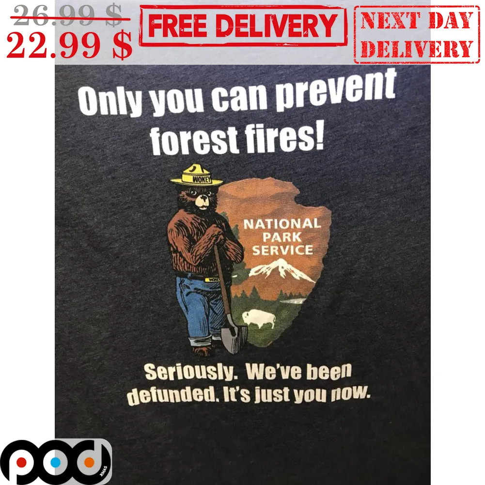 Wokey Only You Can Prevent Forest Fires National Park Service Shirt